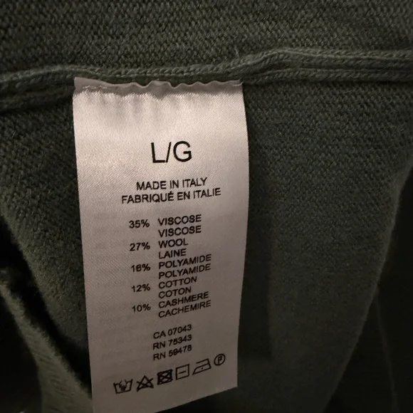 Bartolini Cashmere blend - Men's Green Sweater - Picture 4 of 5